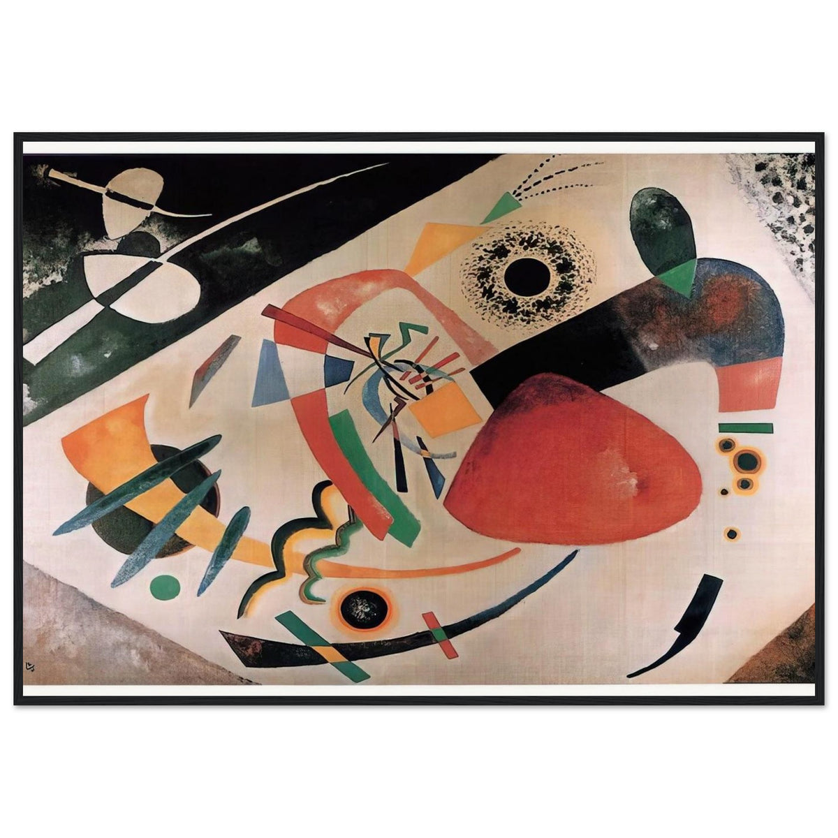 RED SPOT II 1921 Framed Poster | Wassily Kandinsky Framed Prints Wall Art | Wassily Kandinsky Shop