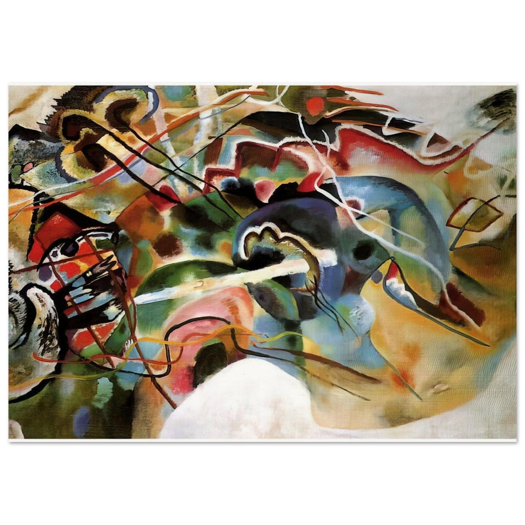 PICTURE WITH A WHITE BORDER 1913 Poster | Wassily Kandinsky Poster | Wassily Kandinsky Shop