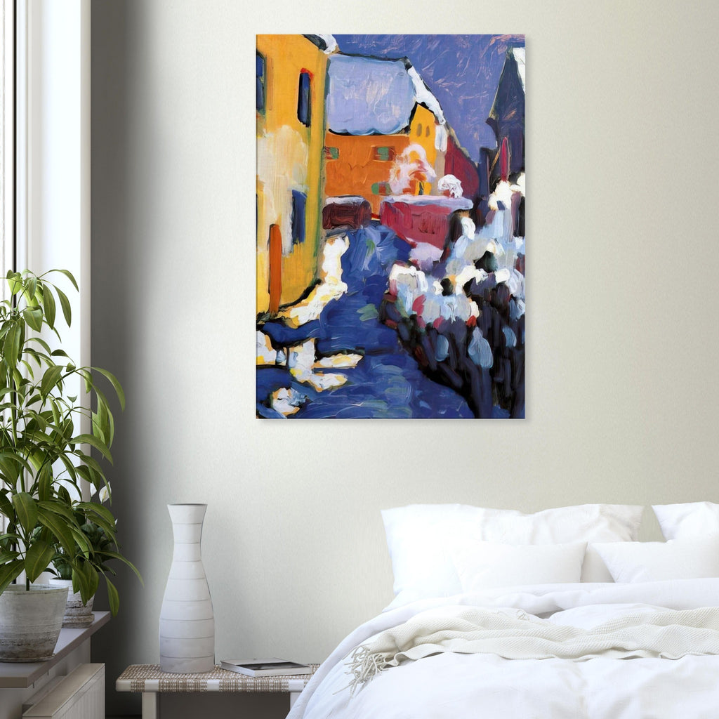 CEMETERY AND VICARAGE IN KOCHEL 1909 Canvas | Wassily Kandinsky Canvas | Wassily Kandinsky Shop