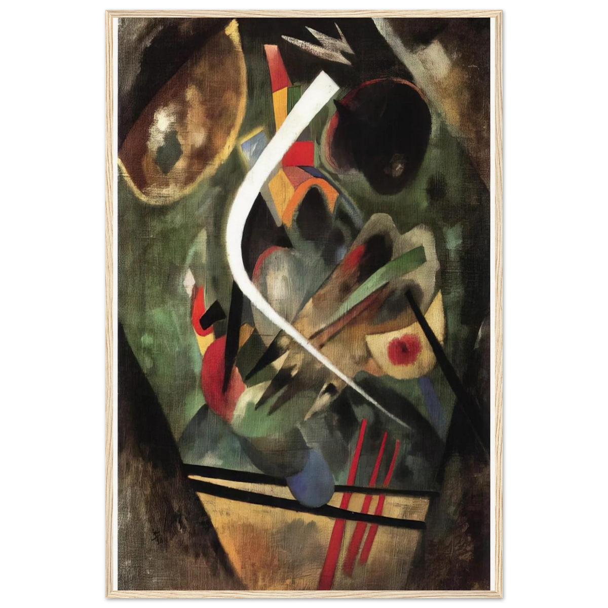 WHITE STROKE 1920 Framed Poster | Wassily Kandinsky Framed Prints Wall Art | Wassily Kandinsky Shop