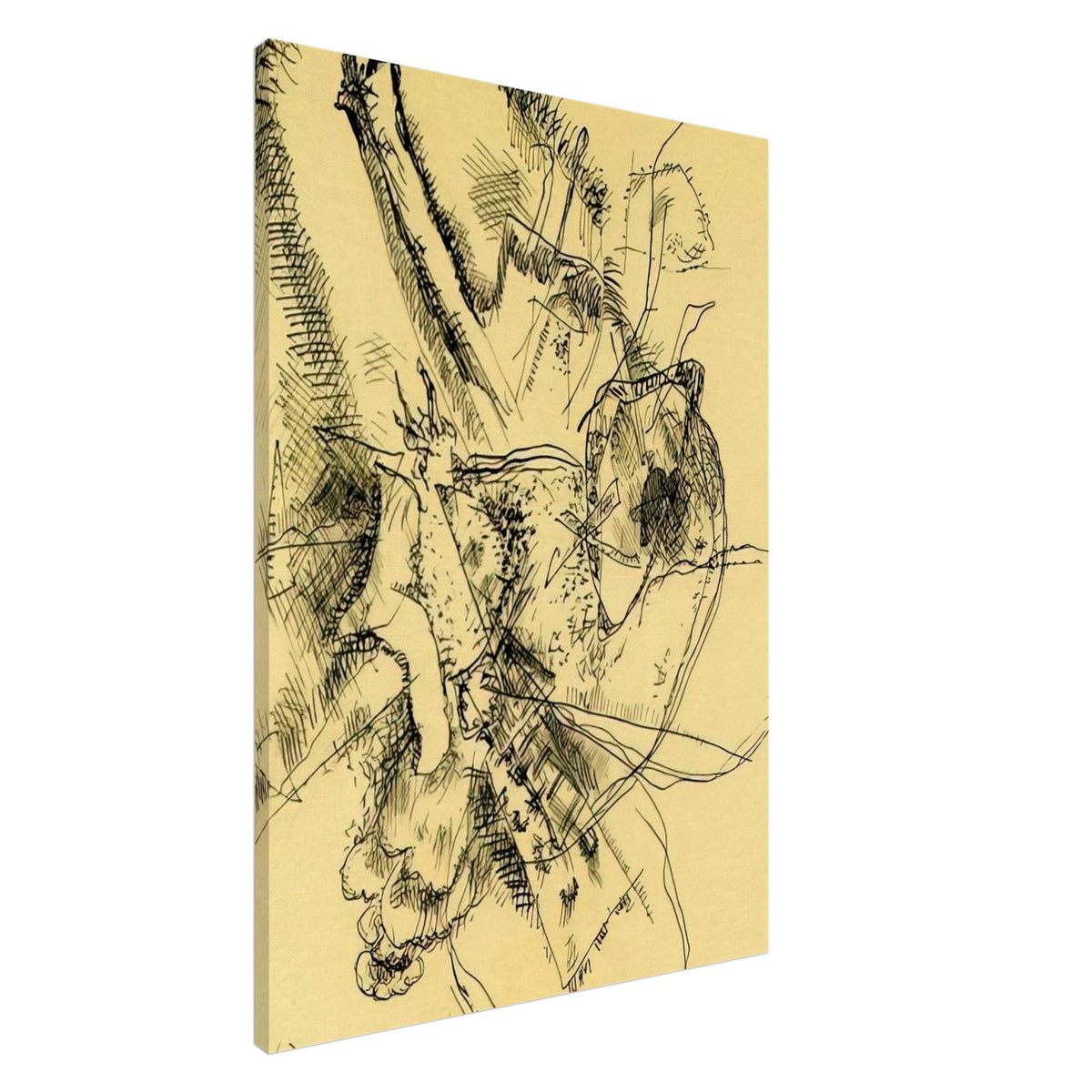DRAWING FOR ETCHING II 1916 Canvas | Wassily Kandinsky Canvas | Wassily Kandinsky Shop