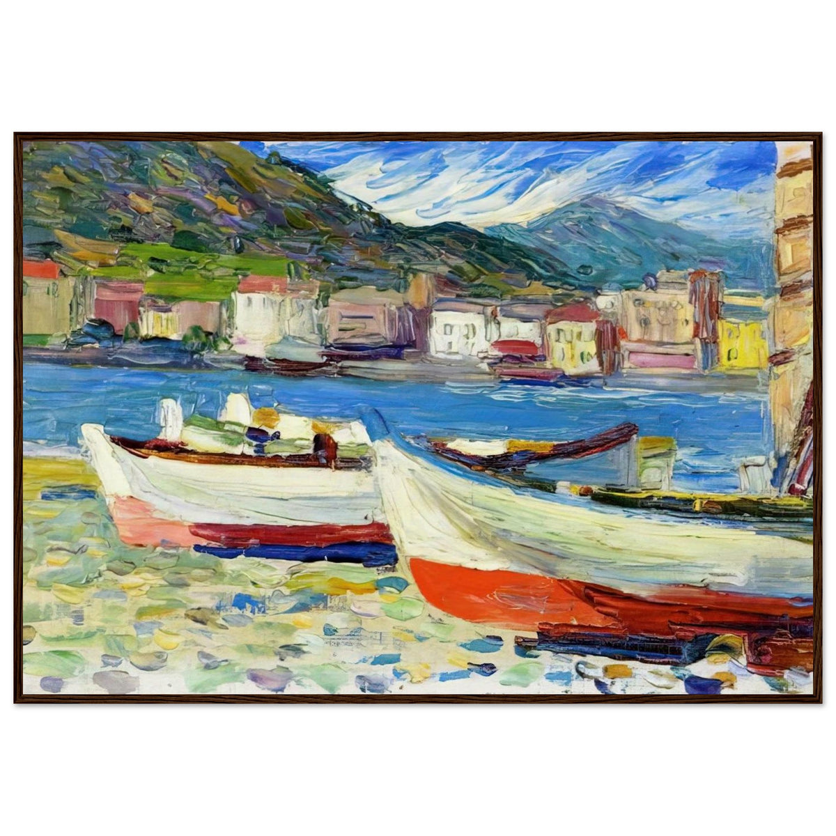 RAPALLO BOATS Framed Poster | Wassily Kandinsky Framed Prints Wall Art | Wassily Kandinsky Shop