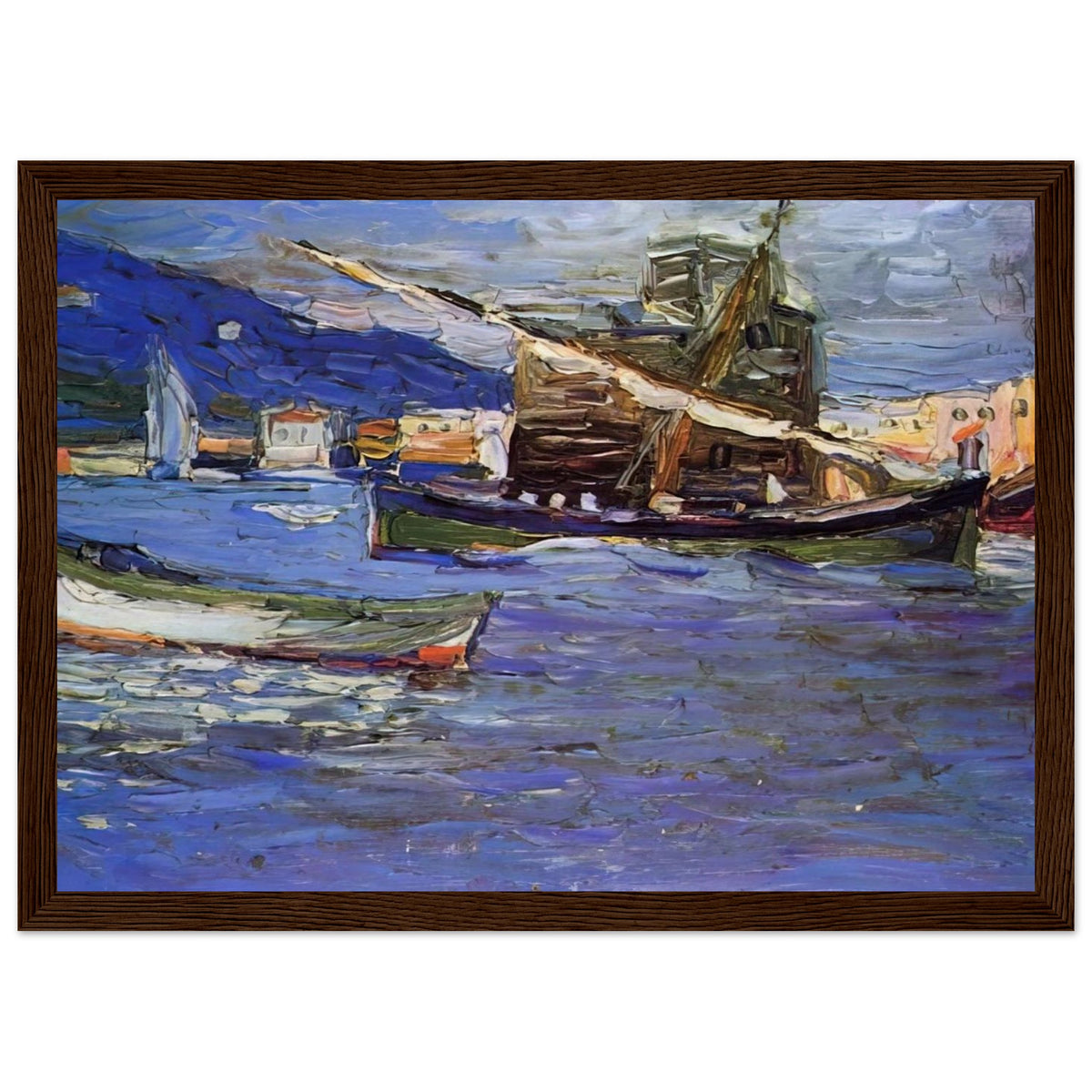 RAPALLO GRAUER DAY 1905 Framed Poster | Wassily Kandinsky Framed Prints Wall Art | Wassily Kandinsky Shop