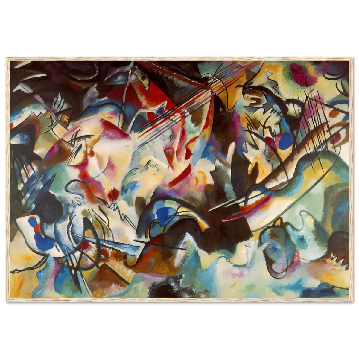 COMPOSITION VI 1913 Framed Poster | Wassily Kandinsky Framed Prints Wall Art | Wassily Kandinsky Shop