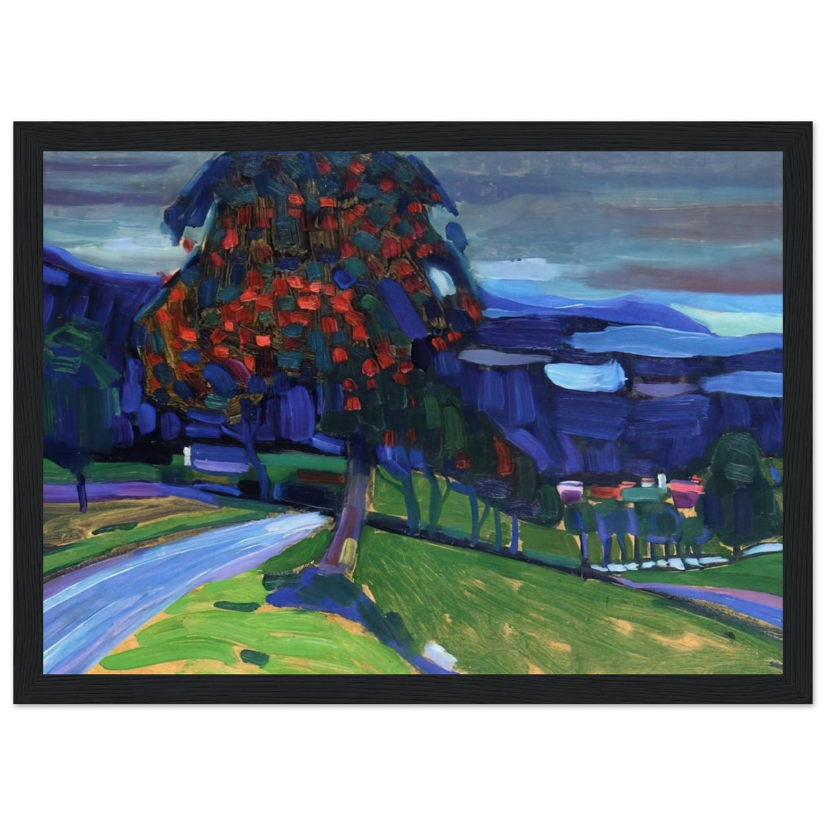 AUTUMN IN MURNAU 1908 Framed Poster | Wassily Kandinsky Framed Prints Wall Art | Wassily Kandinsky Shop