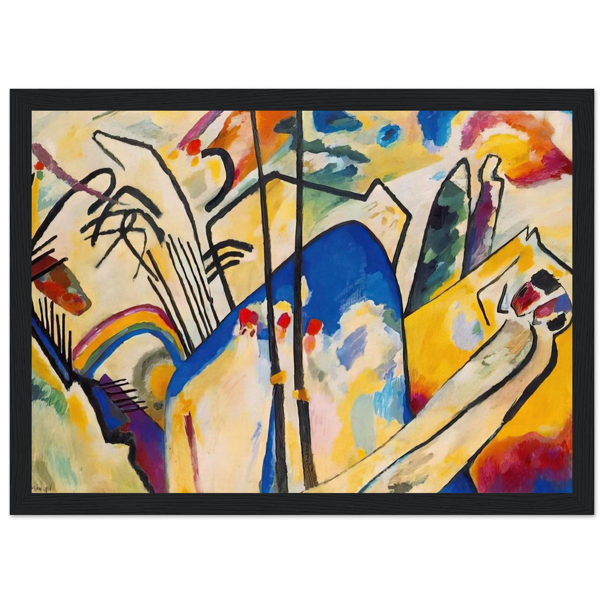 COMPOSITION IV 1911 Framed Poster | Wassily Kandinsky Framed Prints Wall Art | Wassily Kandinsky Shop