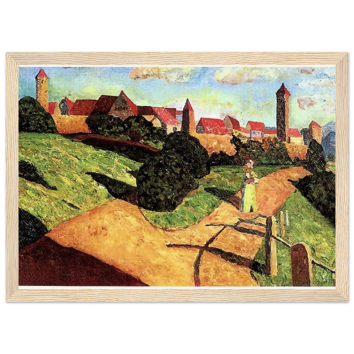 OLD TOWN II 1902 Framed Poster | Wassily Kandinsky Framed Prints Wall Art | Wassily Kandinsky Shop