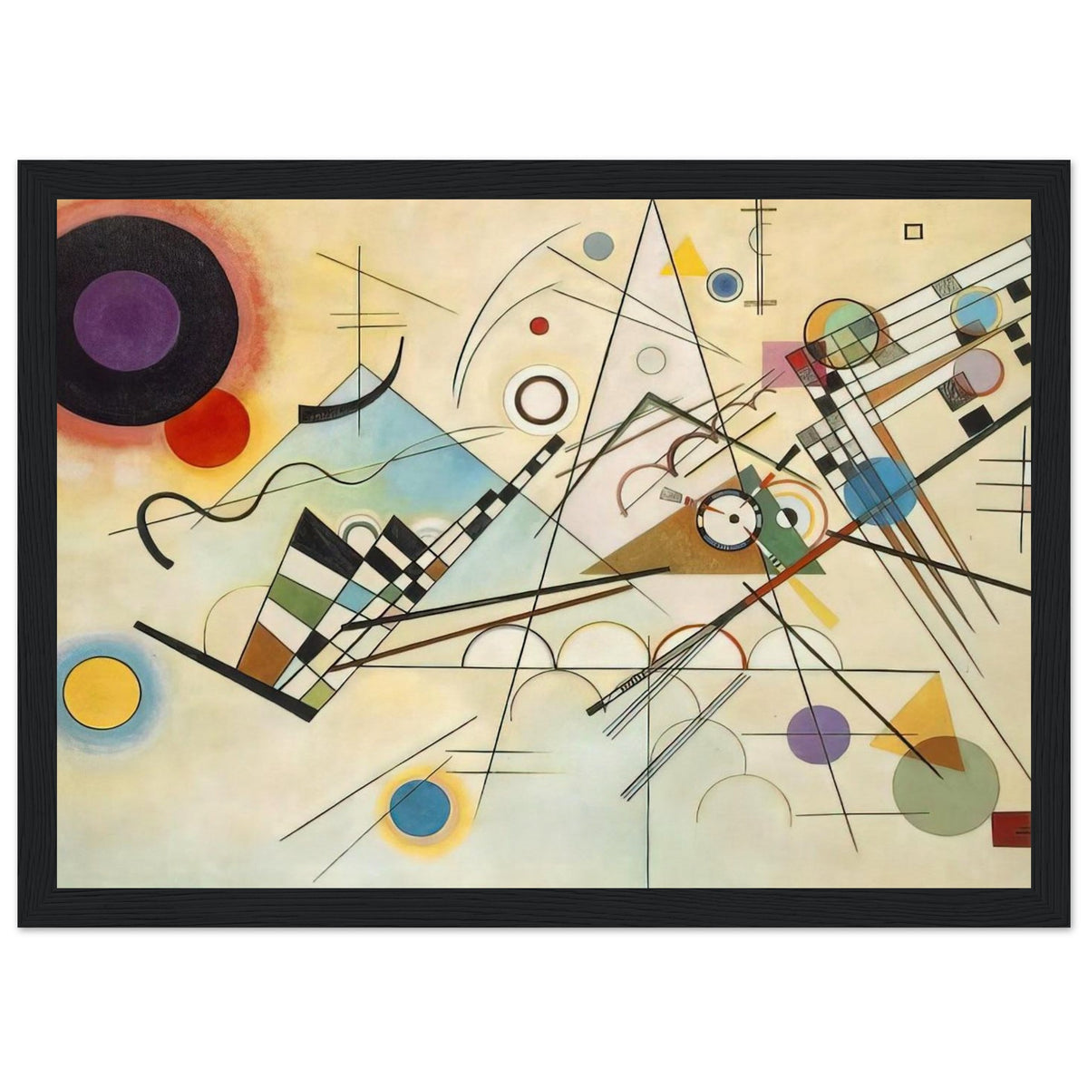 COMPOSITION VIII 1923 Framed Poster | Wassily Kandinsky Framed Prints Wall Art | Wassily Kandinsky Shop