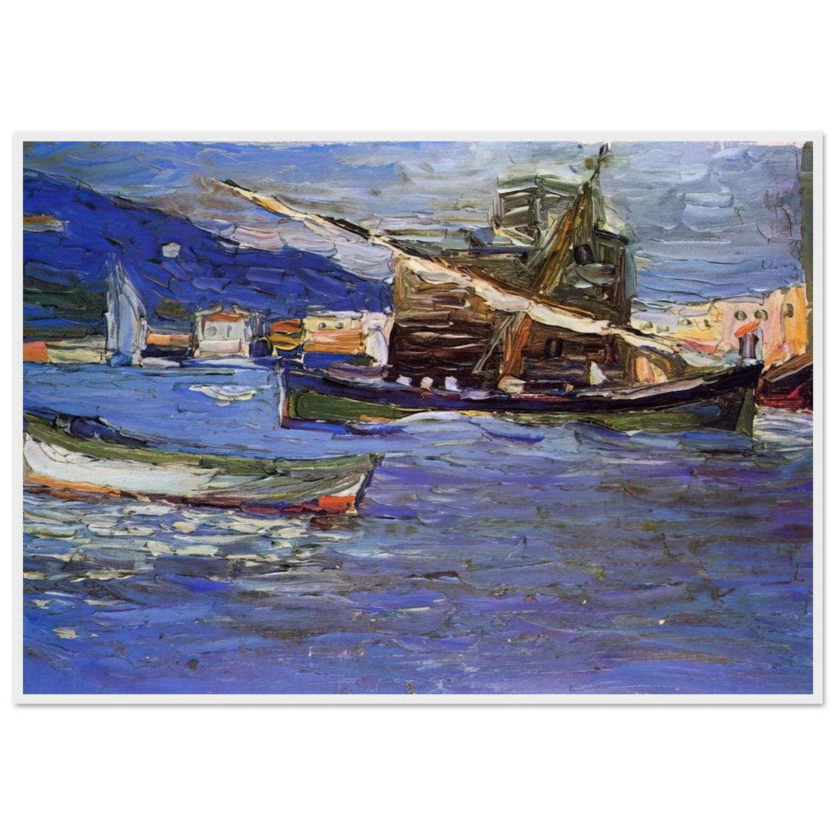 RAPALLO GRAUER DAY 1905 Framed Poster | Wassily Kandinsky Framed Prints Wall Art | Wassily Kandinsky Shop