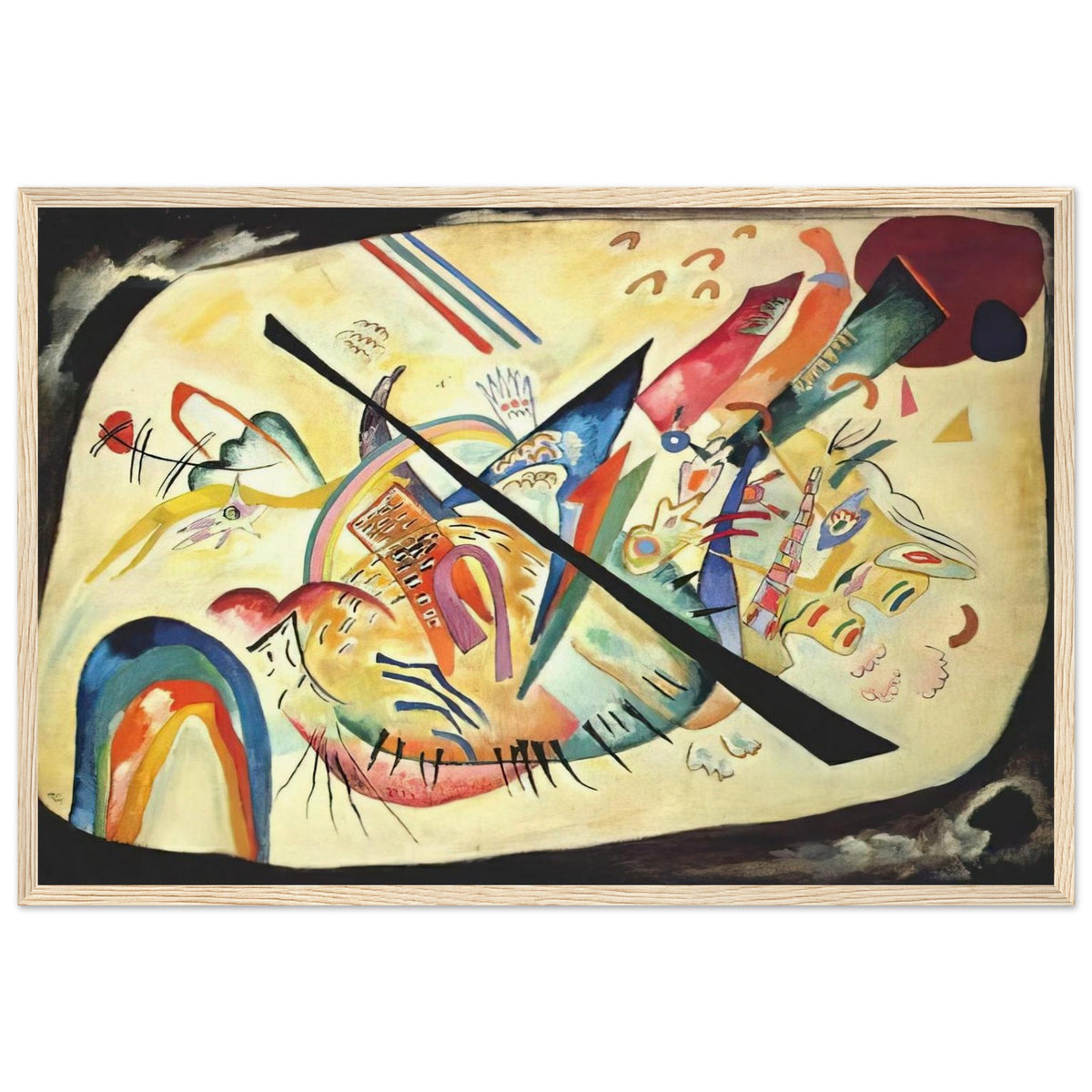 WHITE OVAL 1919 Framed Poster | Wassily Kandinsky Framed Prints Wall Art | Wassily Kandinsky Shop