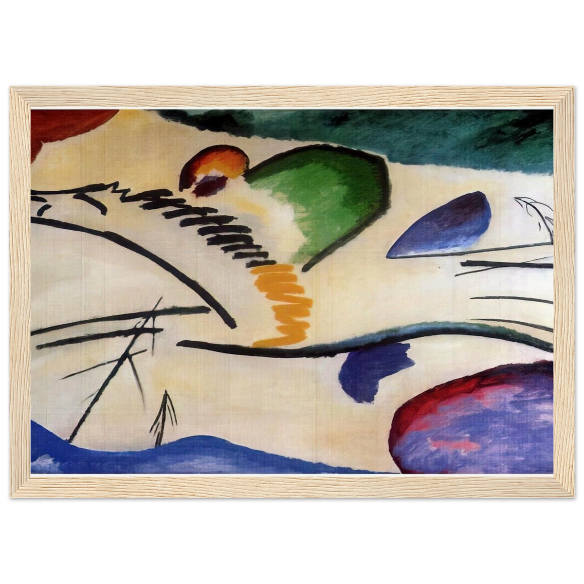 LYRICAL LYRICS 1911 Framed Poster | Wassily Kandinsky Framed Prints Wall Art | Wassily Kandinsky Shop