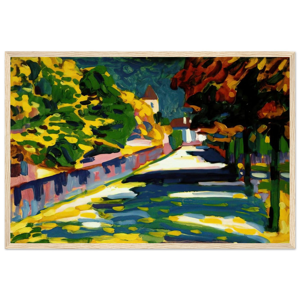 AUTUMN IN BAVARIA 1908 Framed Poster | Wassily Kandinsky Framed Prints Wall Art | Wassily Kandinsky Shop