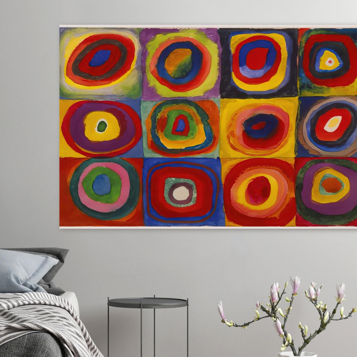 COLOR STUDY SQUARES WITH CONCENTRIC CIRCLES 1913 Poster | Wassily Kandinsky Poster | Wassily Kandinsky Shop
