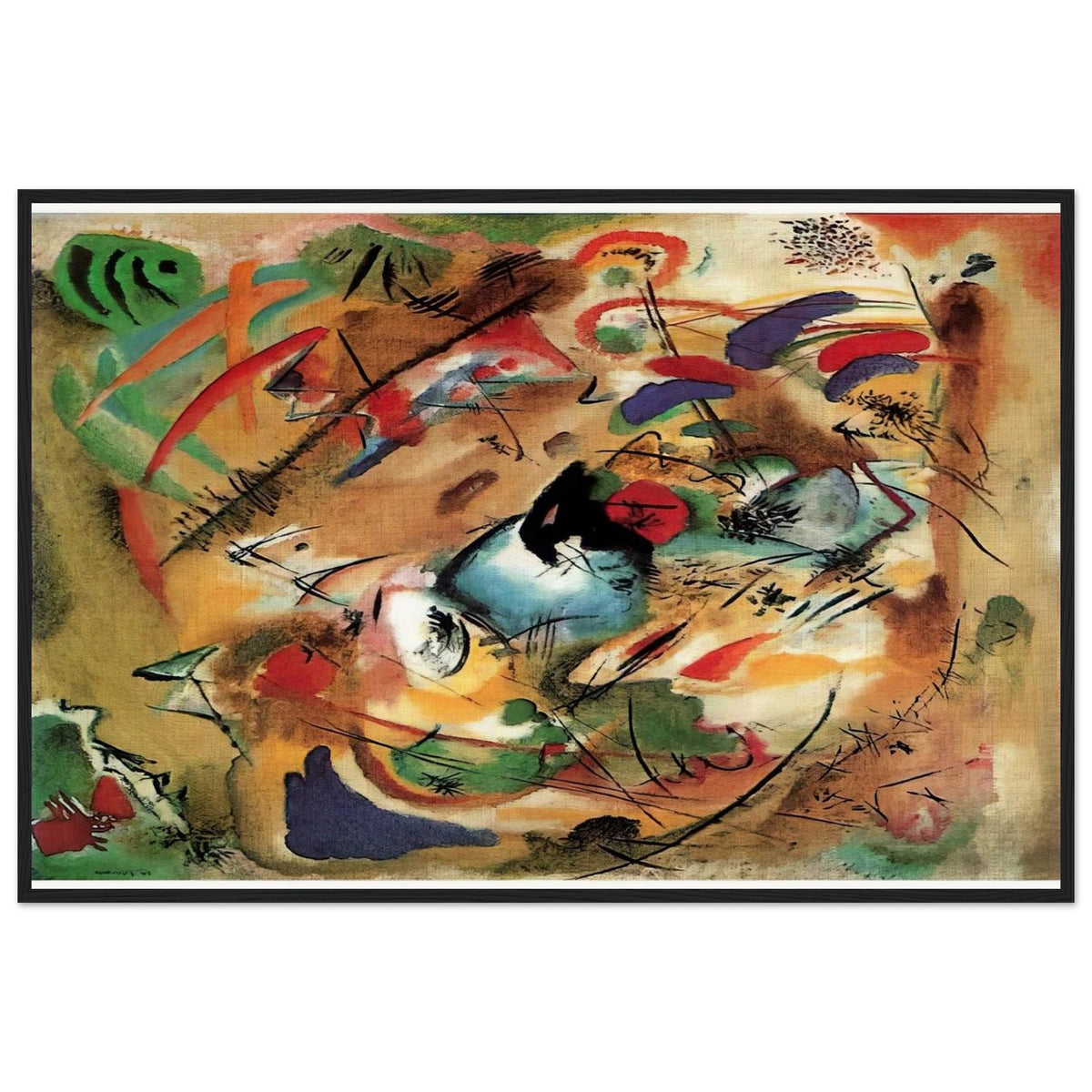 IMPROVISATION DREAMY 1913 Framed Poster | Wassily Kandinsky Framed Prints Wall Art | Wassily Kandinsky Shop