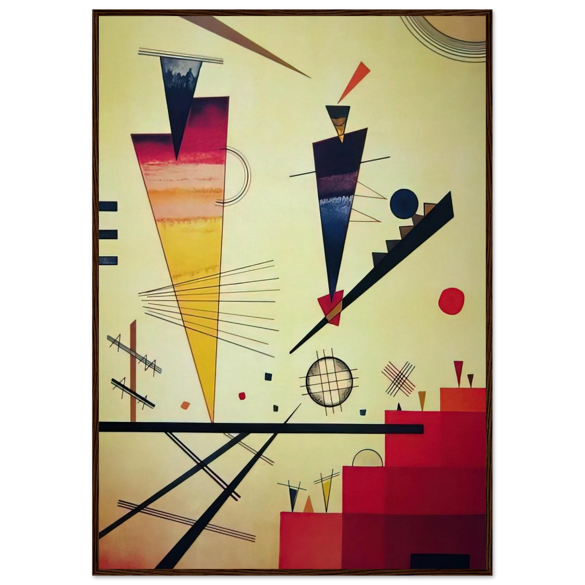 MERRY STRUCTURE 1926 Framed Poster | Wassily Kandinsky Framed Prints Wall Art | Wassily Kandinsky Shop