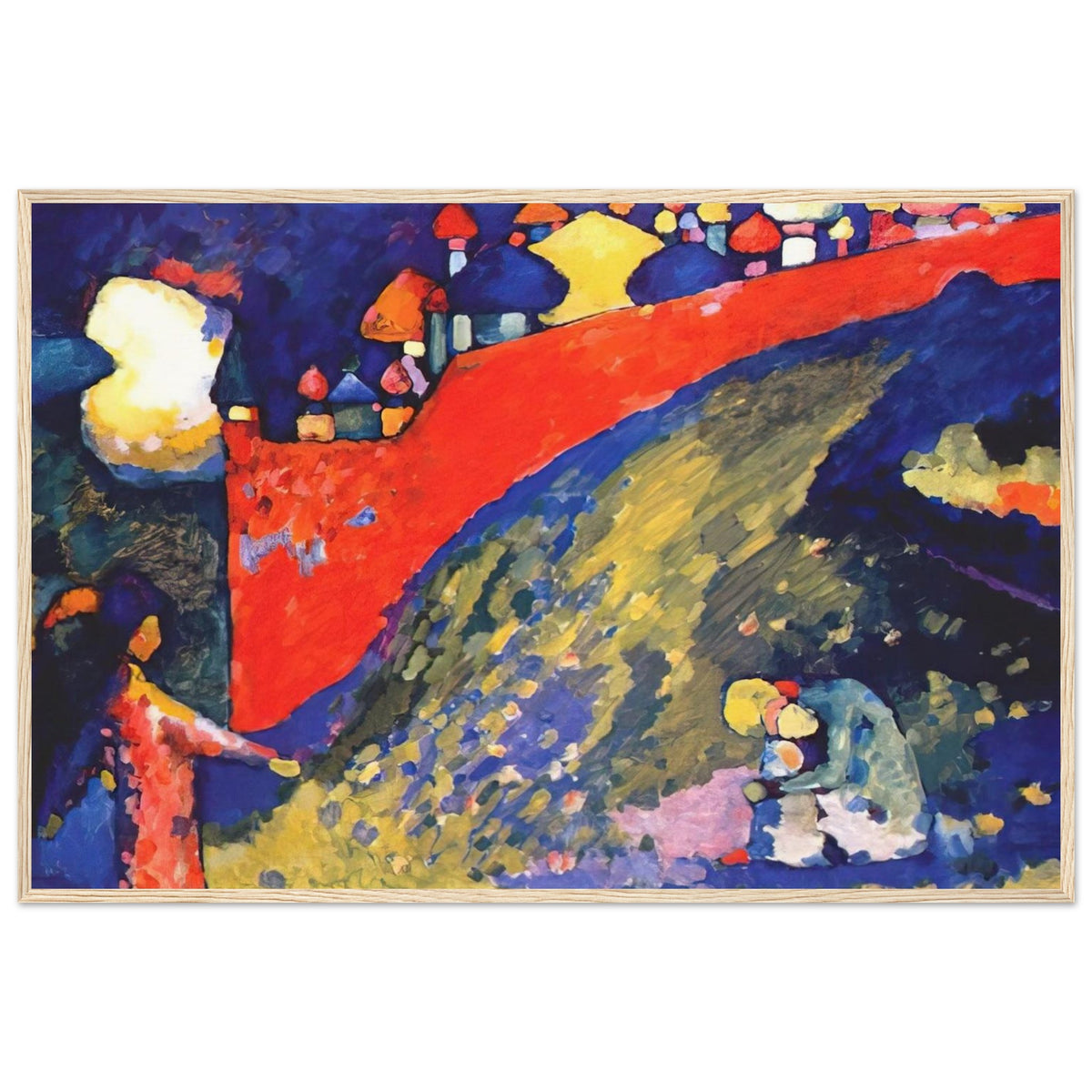 RED WALL DESTINY 1909 Framed Poster | Wassily Kandinsky Framed Prints Wall Art | Wassily Kandinsky Shop