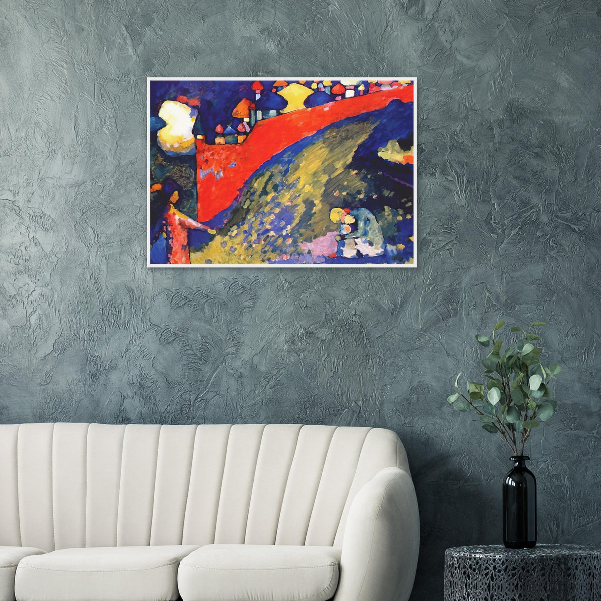 RED WALL DESTINY 1909 Framed Poster | Wassily Kandinsky Framed Prints Wall Art | Wassily Kandinsky Shop