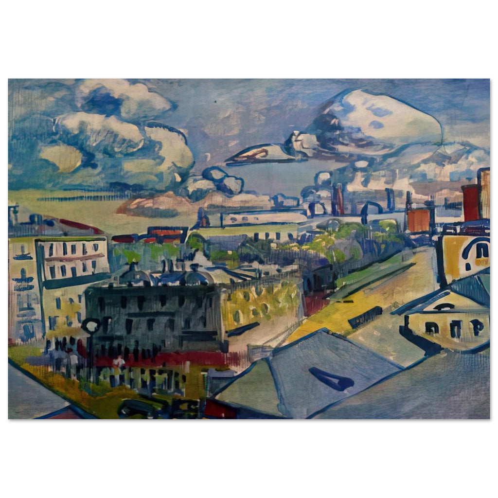 MOSCOW ZUBOVSKAYA SQUARE STUDY 1916 Poster | Wassily Kandinsky Poster | Wassily Kandinsky Shop
