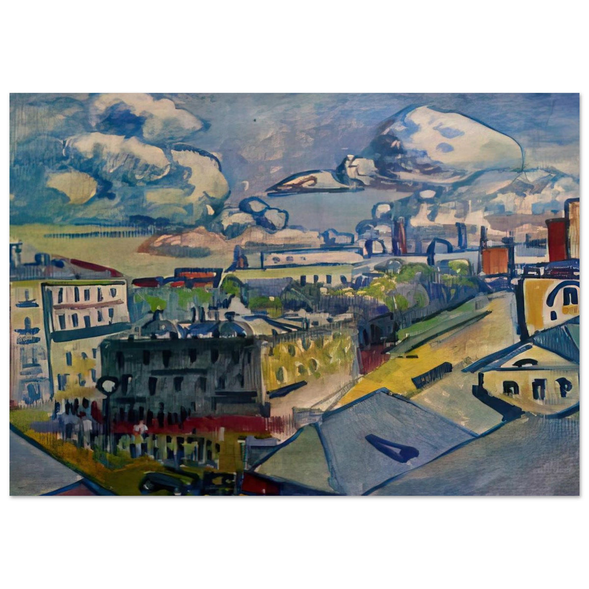 MOSCOW ZUBOVSKAYA SQUARE STUDY 1916 Poster | Wassily Kandinsky Poster | Wassily Kandinsky Shop