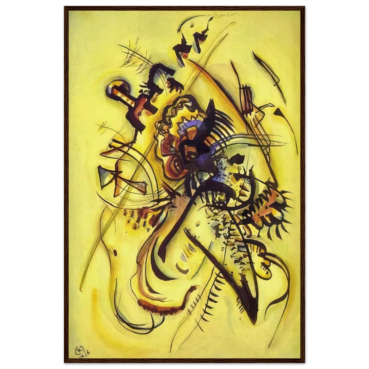 TO THE UNKNOWN VOICE 1916 Framed Poster | Wassily Kandinsky Framed Prints Wall Art | Wassily Kandinsky Shop