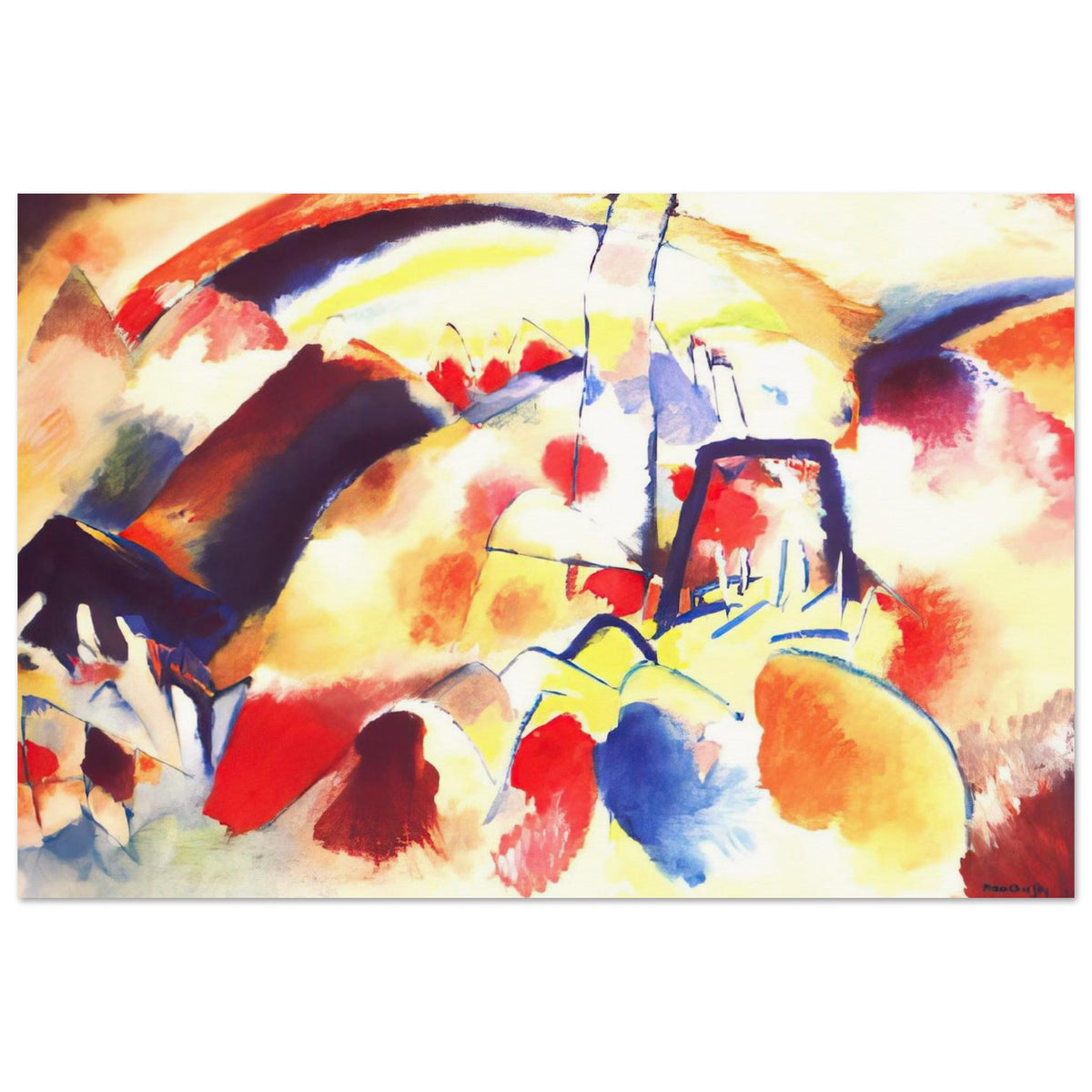 LANDSCAPE WITH RED SPOTS 1913 Poster | Wassily Kandinsky Poster | Wassily Kandinsky Shop