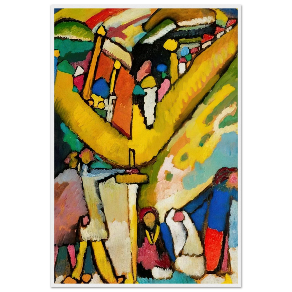 STUDY FOR IMPROVISATION 8 1909 Framed Poster | Wassily Kandinsky Framed Prints Wall Art | Wassily Kandinsky Shop