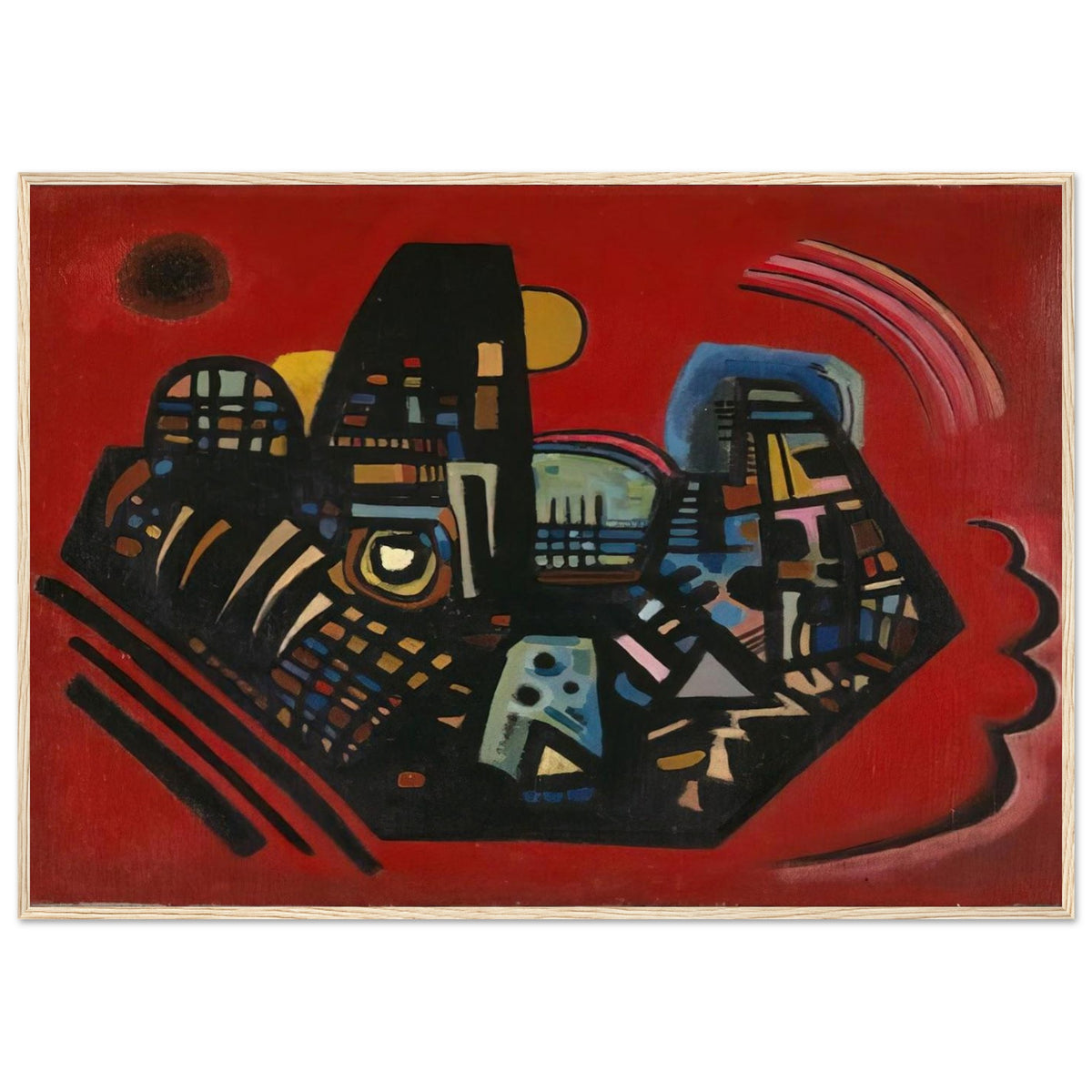 BLACK RED 1928 Framed Poster | Wassily Kandinsky Framed Prints Wall Art | Wassily Kandinsky Shop