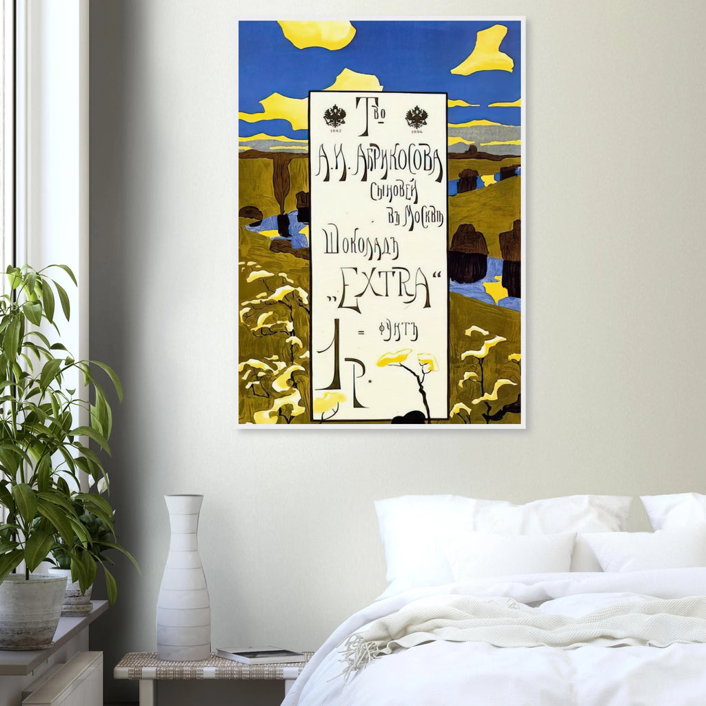 POSTER FOR THE ABRIKOSOV COMPANY 1898 Framed Poster | Wassily Kandinsky Framed Prints Wall Art | Wassily Kandinsky Shop