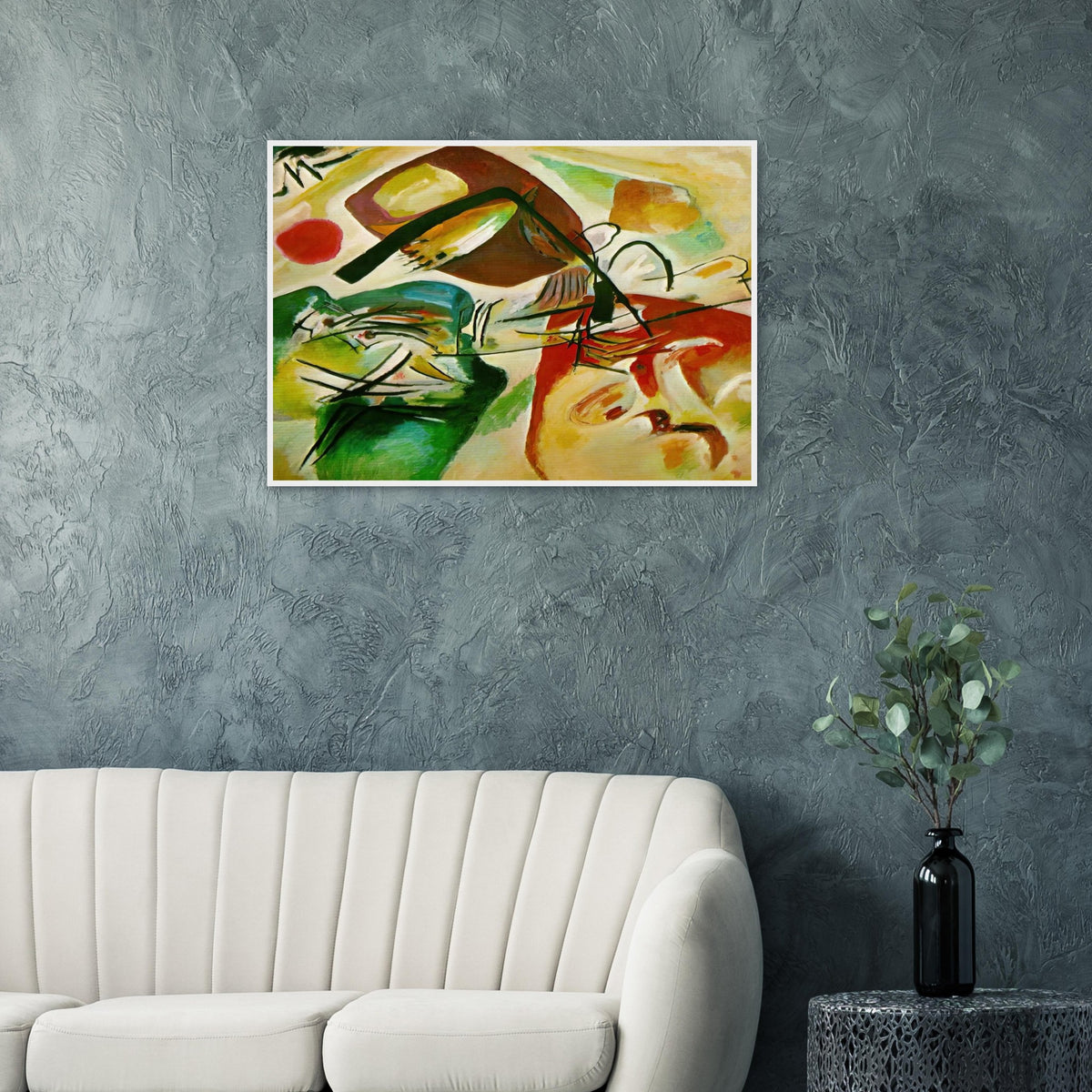 PICTURE WITH A BLACK ARCH 1912 Framed Poster | Wassily Kandinsky Framed Prints Wall Art | Wassily Kandinsky Shop