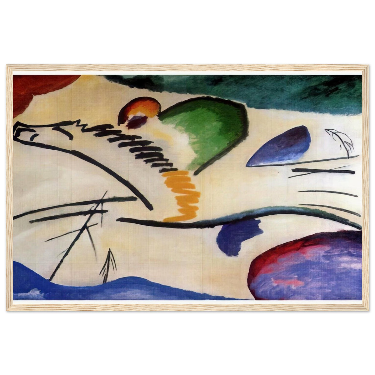 LYRICAL LYRICS 1911 Framed Poster | Wassily Kandinsky Framed Prints Wall Art | Wassily Kandinsky Shop