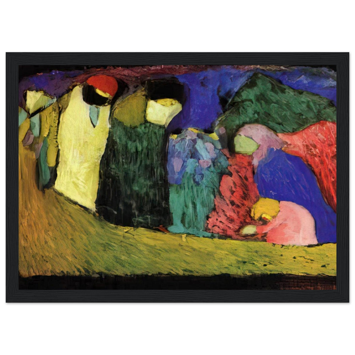 ENCOUNTER 1908 Framed Poster | Wassily Kandinsky Framed Prints Wall Art | Wassily Kandinsky Shop