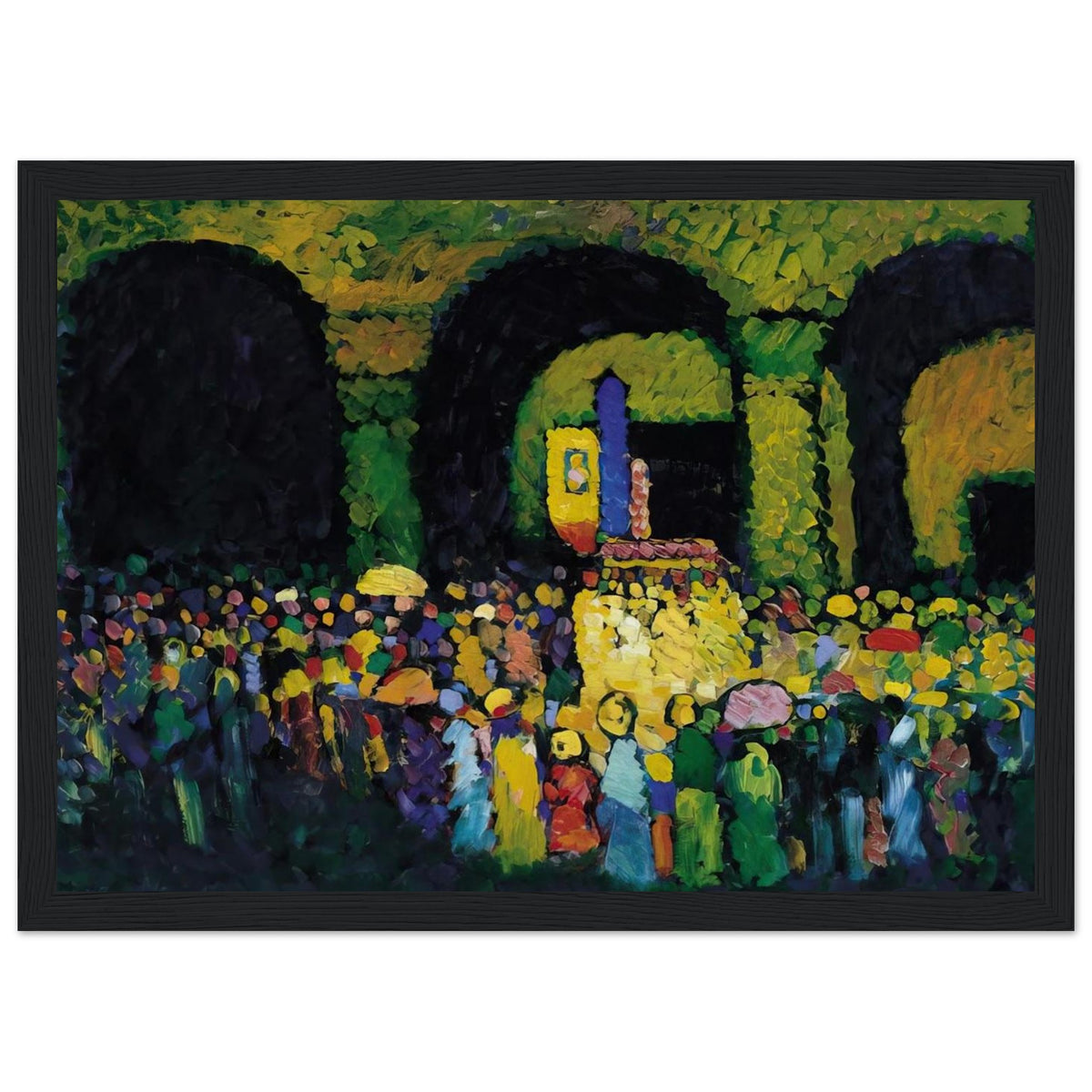 THE LUDWIGSKIRCHE IN MUNICH 1908 Framed Poster | Wassily Kandinsky Framed Prints Wall Art | Wassily Kandinsky Shop