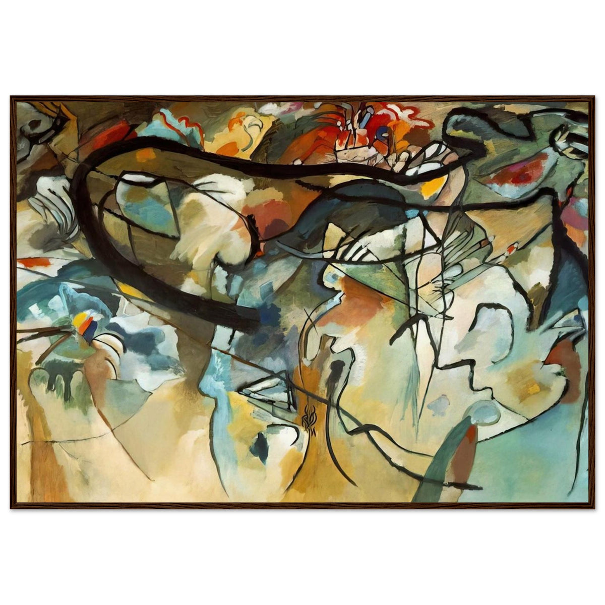 COMPOSITION V 1911 Framed Poster | Wassily Kandinsky Framed Prints Wall Art | Wassily Kandinsky Shop