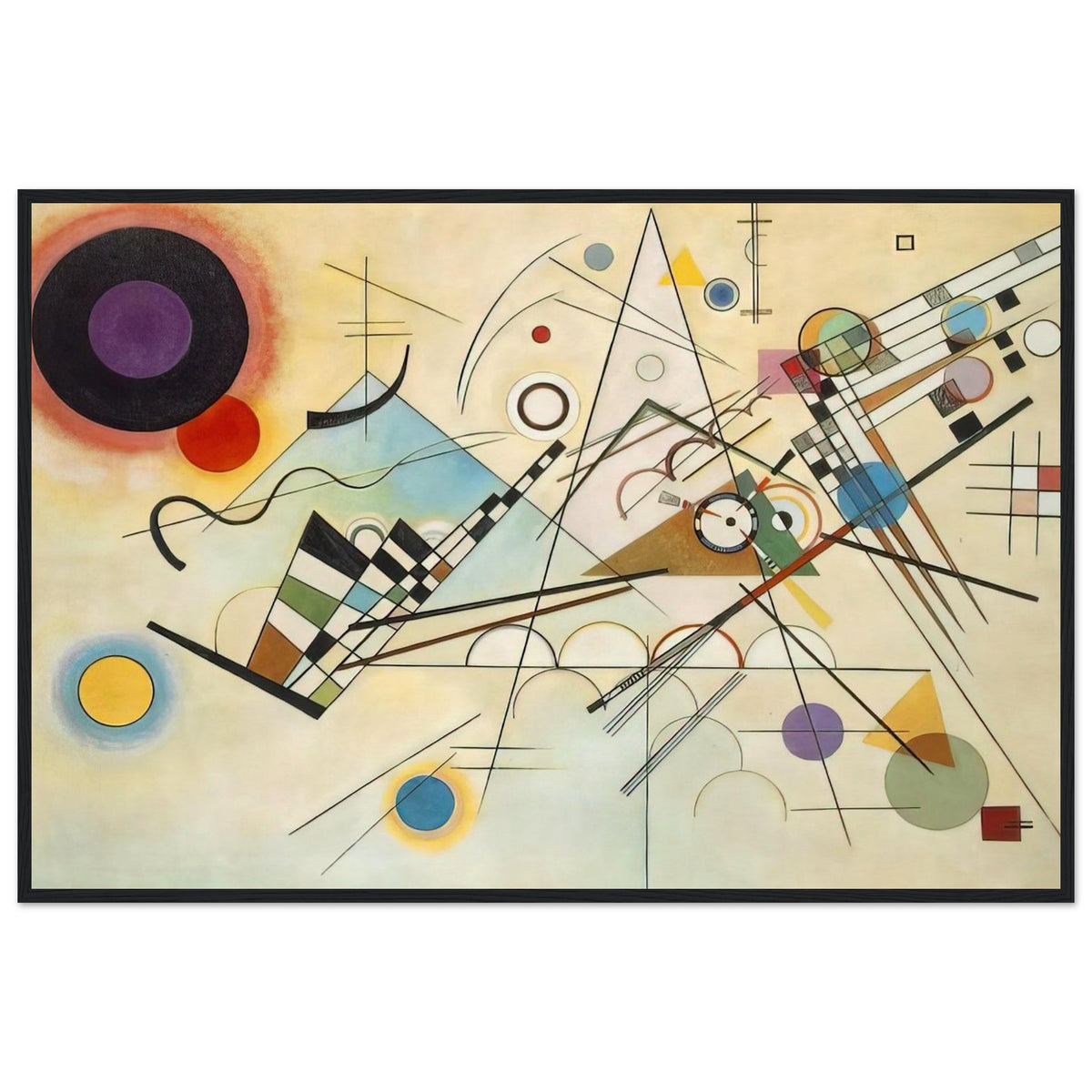 COMPOSITION VIII 1923 Framed Poster | Wassily Kandinsky Framed Prints Wall Art | Wassily Kandinsky Shop
