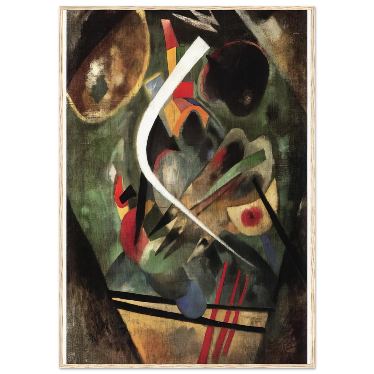 WHITE STROKE 1920 Framed Poster | Wassily Kandinsky Framed Prints Wall Art | Wassily Kandinsky Shop