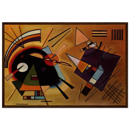 BLACK AND VIOLET 1923 Framed Poster | Wassily Kandinsky Framed Prints Wall Art | Wassily Kandinsky Shop