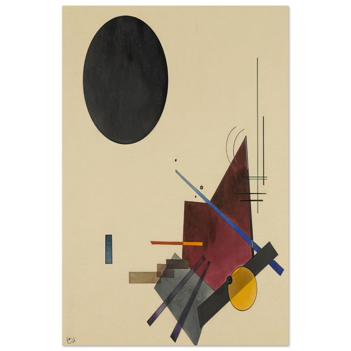 BLACK RELATIONSHIP 1924 Poster | Wassily Kandinsky Poster | Wassily Kandinsky Shop