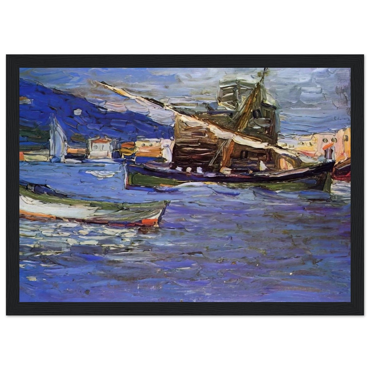 RAPALLO GRAUER DAY 1905 Framed Poster | Wassily Kandinsky Framed Prints Wall Art | Wassily Kandinsky Shop