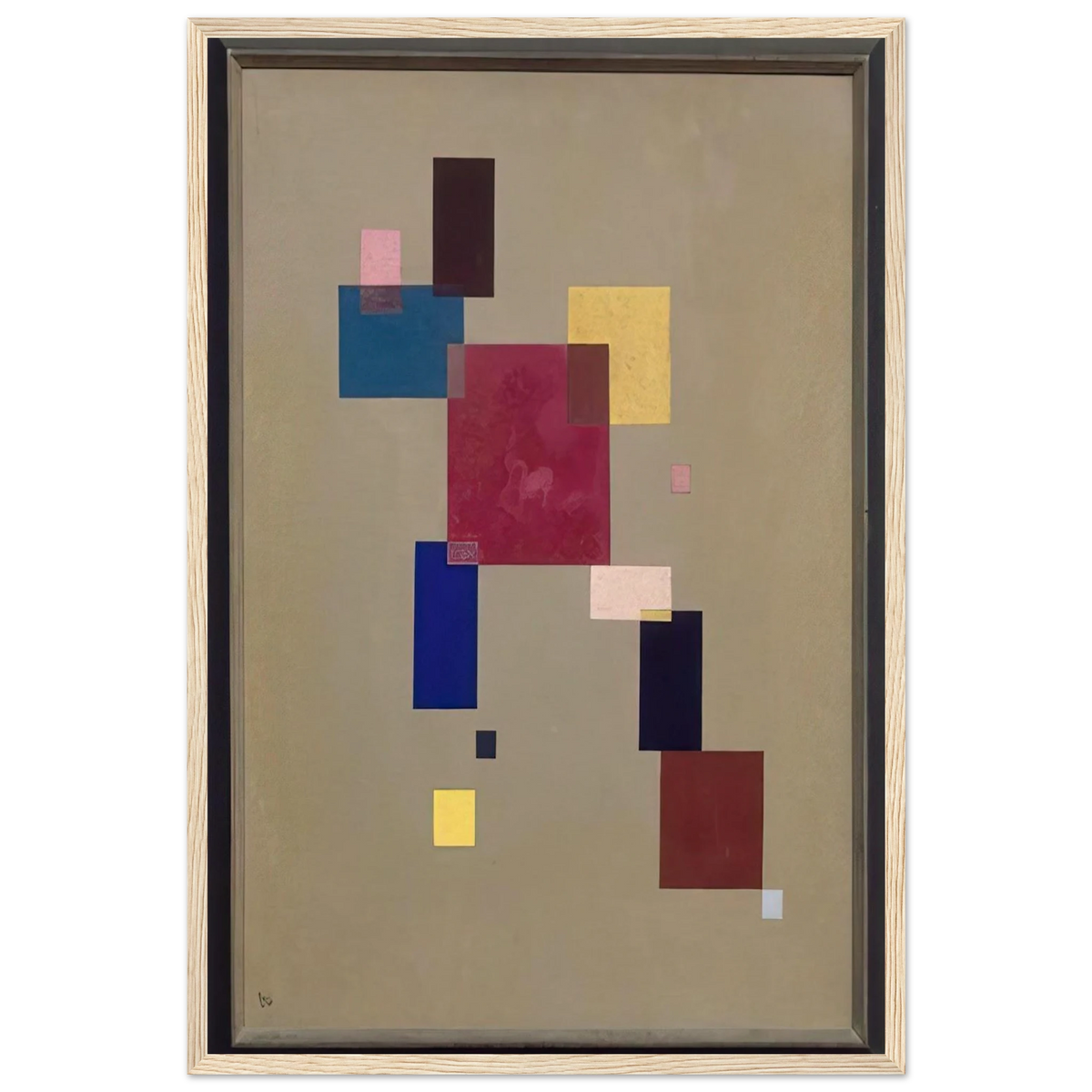 THREE RECTANGLES 1930 Framed Poster | Wassily Kandinsky Framed Prints Wall Art | Wassily Kandinsky Shop