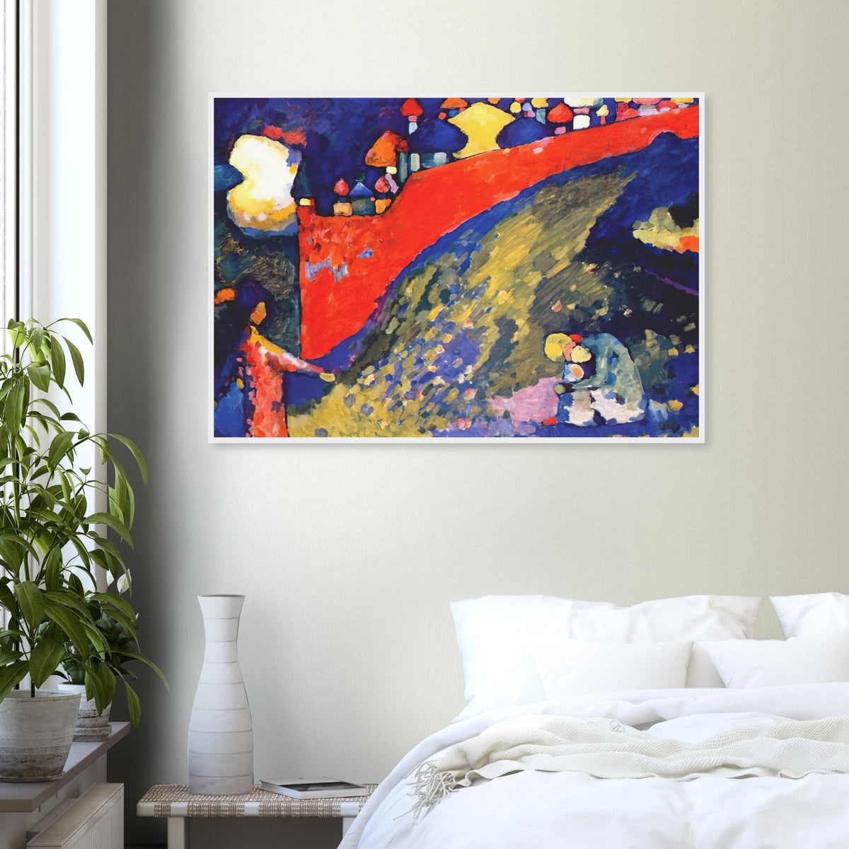 RED WALL DESTINY 1909 Framed Poster | Wassily Kandinsky Framed Prints Wall Art | Wassily Kandinsky Shop