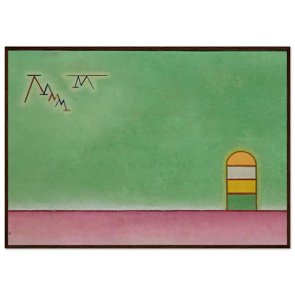 GREEN EMPTYNESS 1930 Framed Poster | Wassily Kandinsky Framed Prints Wall Art | Wassily Kandinsky Shop