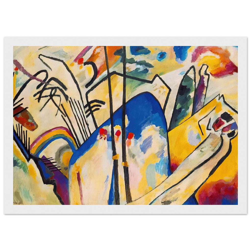 COMPOSITION IV 1911 Framed Poster | Wassily Kandinsky Framed Prints Wall Art | Wassily Kandinsky Shop