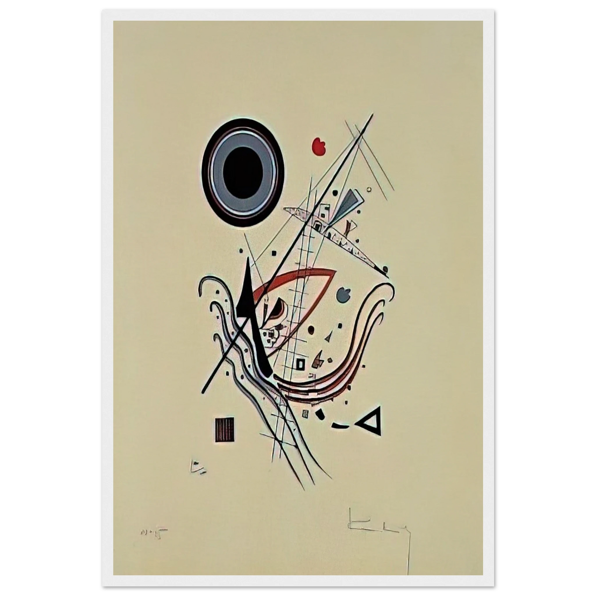 BLUE 1922 Framed Poster | Wassily Kandinsky Framed Prints Wall Art | Wassily Kandinsky Shop