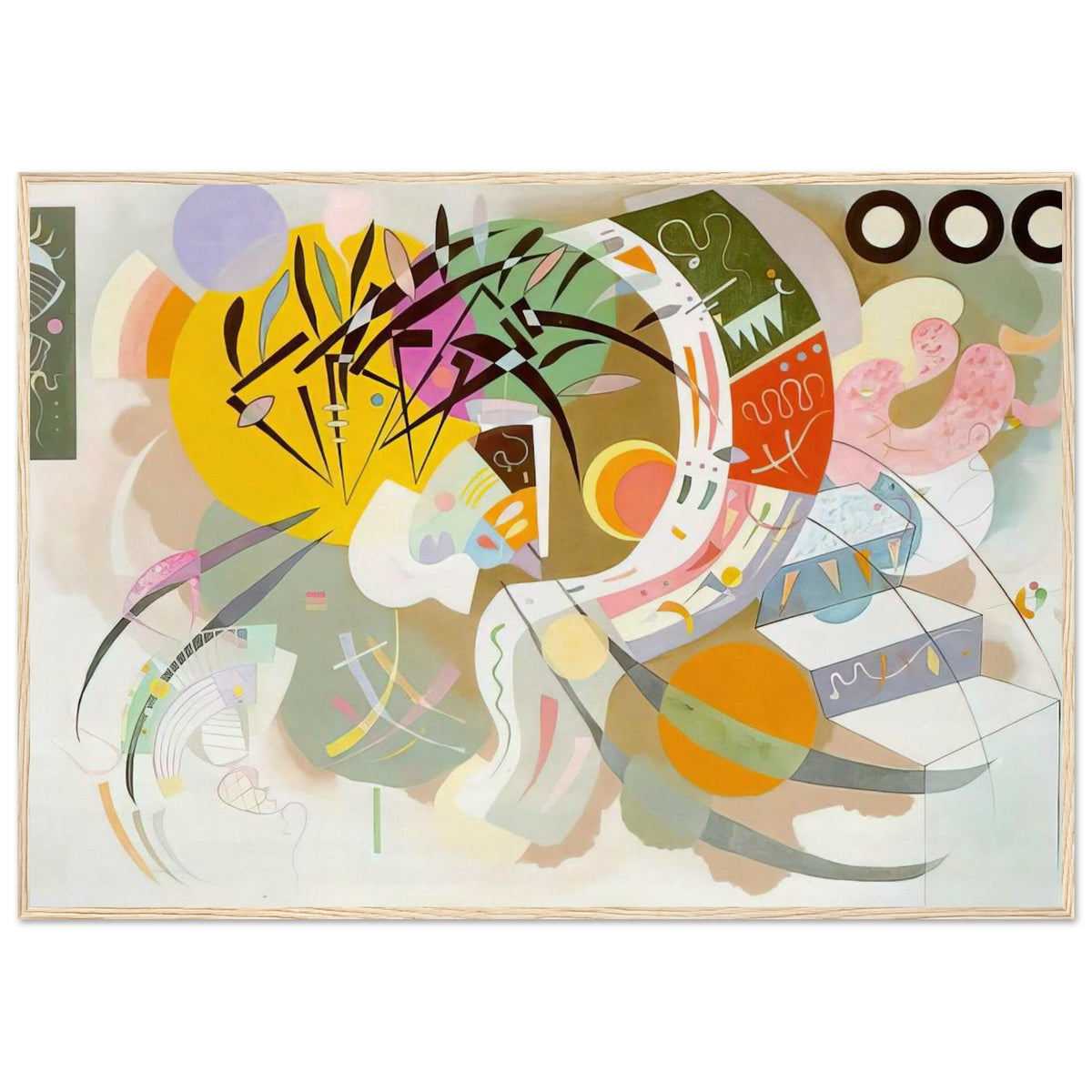 DOMINANT CURVE 1936 Framed Poster | Wassily Kandinsky Framed Prints Wall Art | Wassily Kandinsky Shop