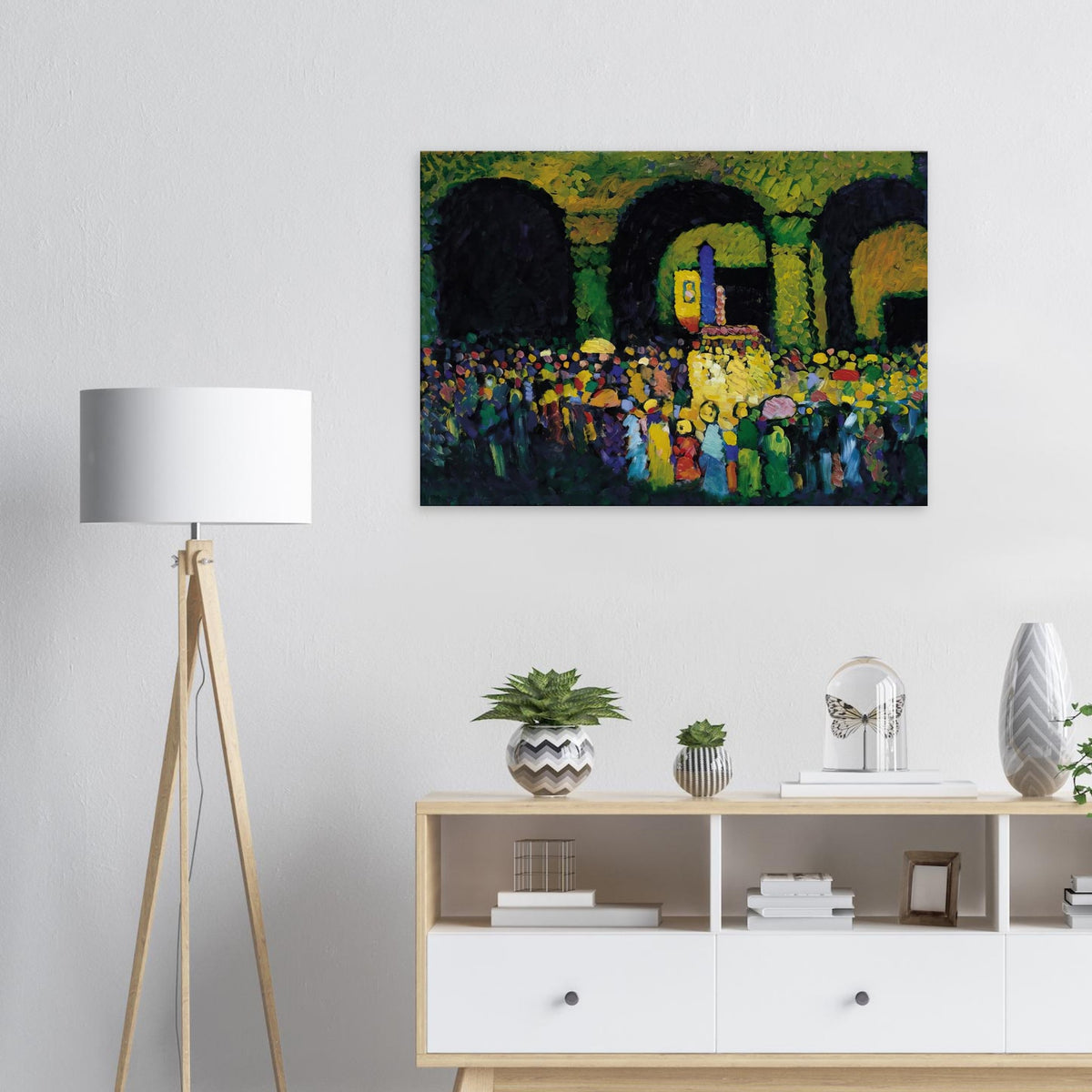 THE LUDWIGSKIRCHE IN MUNICH 1908 Canvas | Wassily Kandinsky Canvas | Wassily Kandinsky Shop