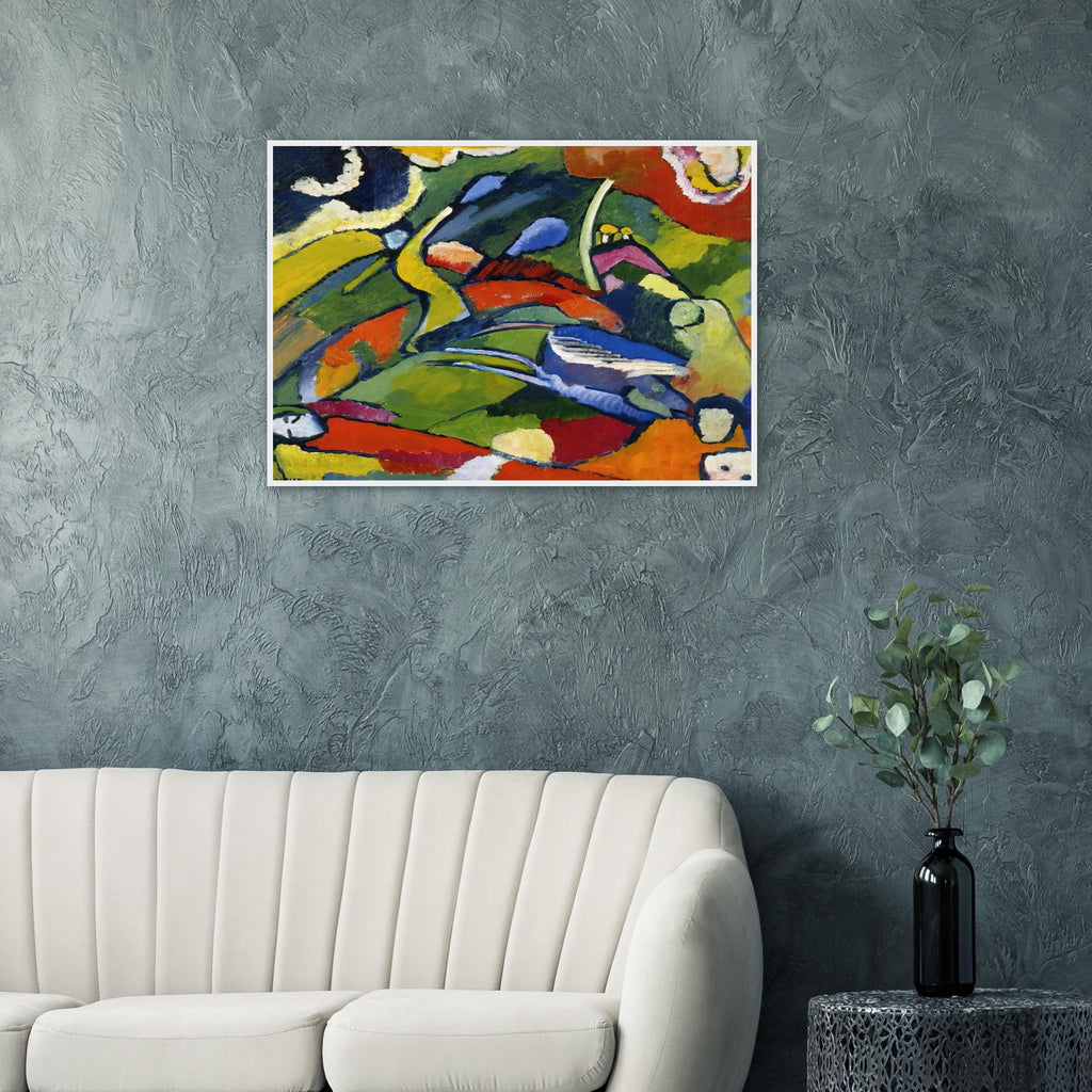 TWO RIDERS AND RECLINING FIGURE Framed Poster | Wassily Kandinsky Framed Prints Wall Art | Wassily Kandinsky Shop