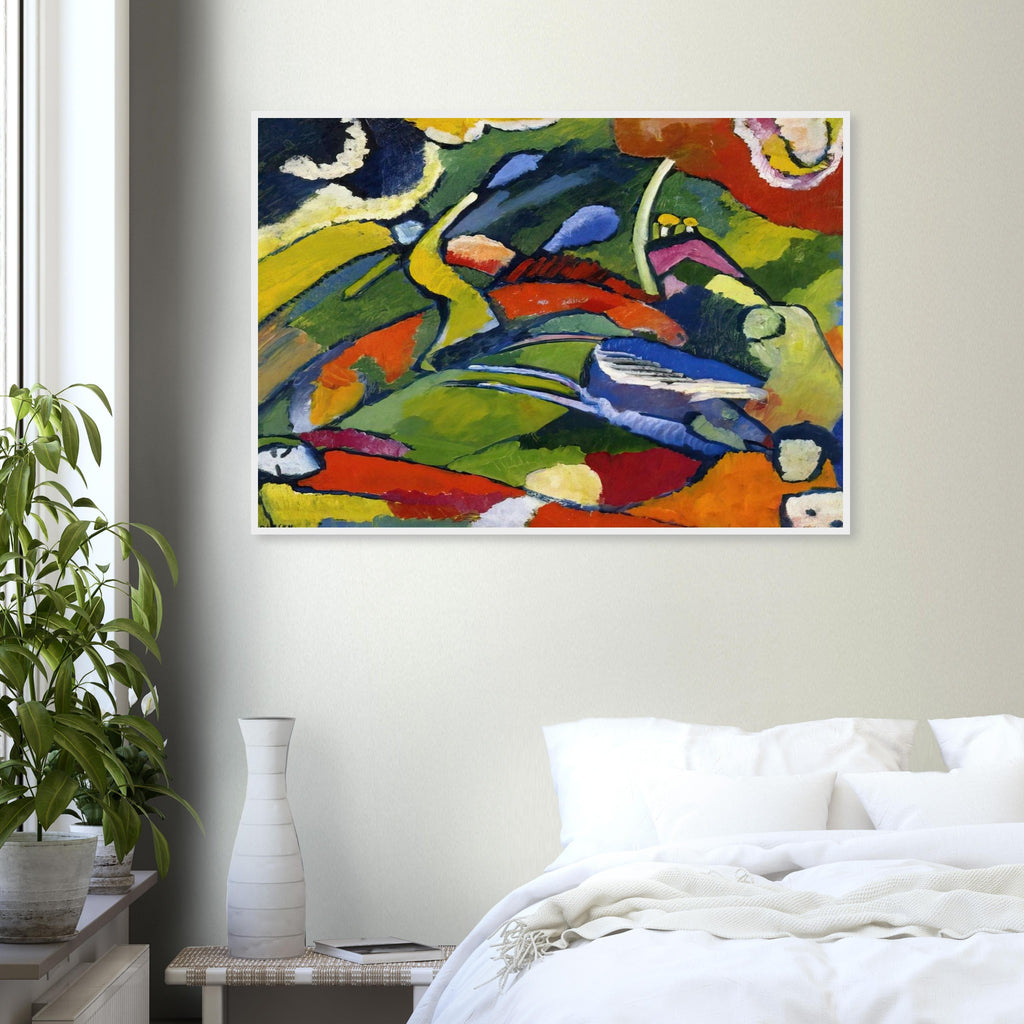 TWO RIDERS AND RECLINING FIGURE Framed Poster | Wassily Kandinsky Framed Prints Wall Art | Wassily Kandinsky Shop