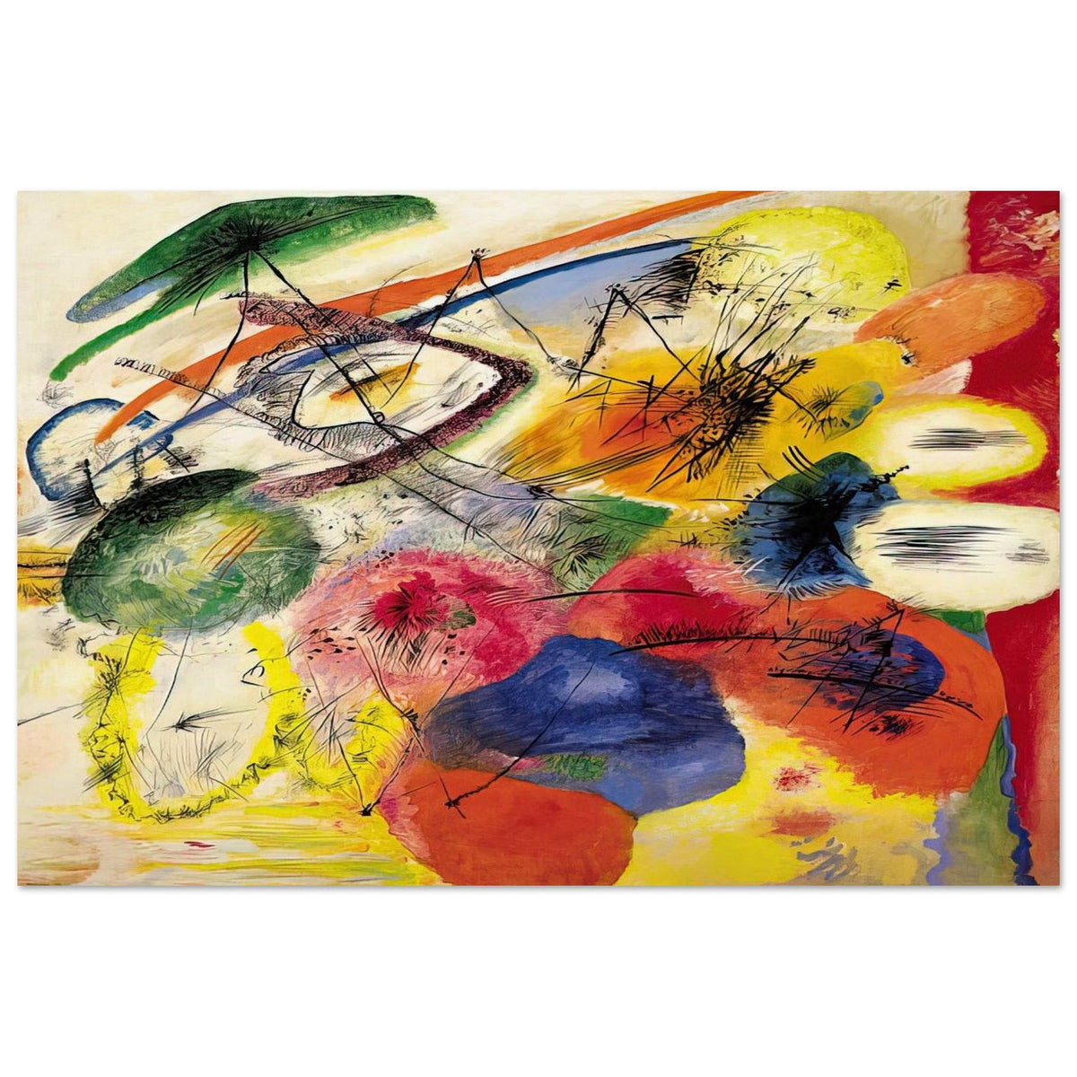 BLACK STROKES I 1913 Poster | Wassily Kandinsky Poster | Wassily Kandinsky Shop