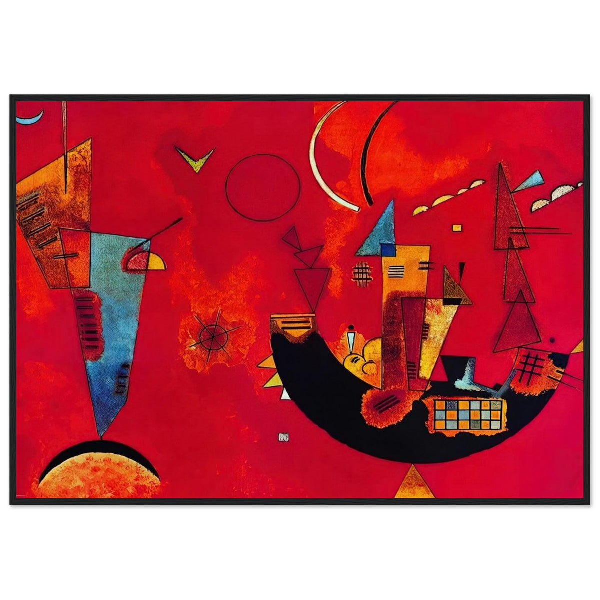 MIT UND GEGEN 1929 Framed Poster | Wassily Kandinsky Framed Prints Wall Art | Wassily Kandinsky Shop