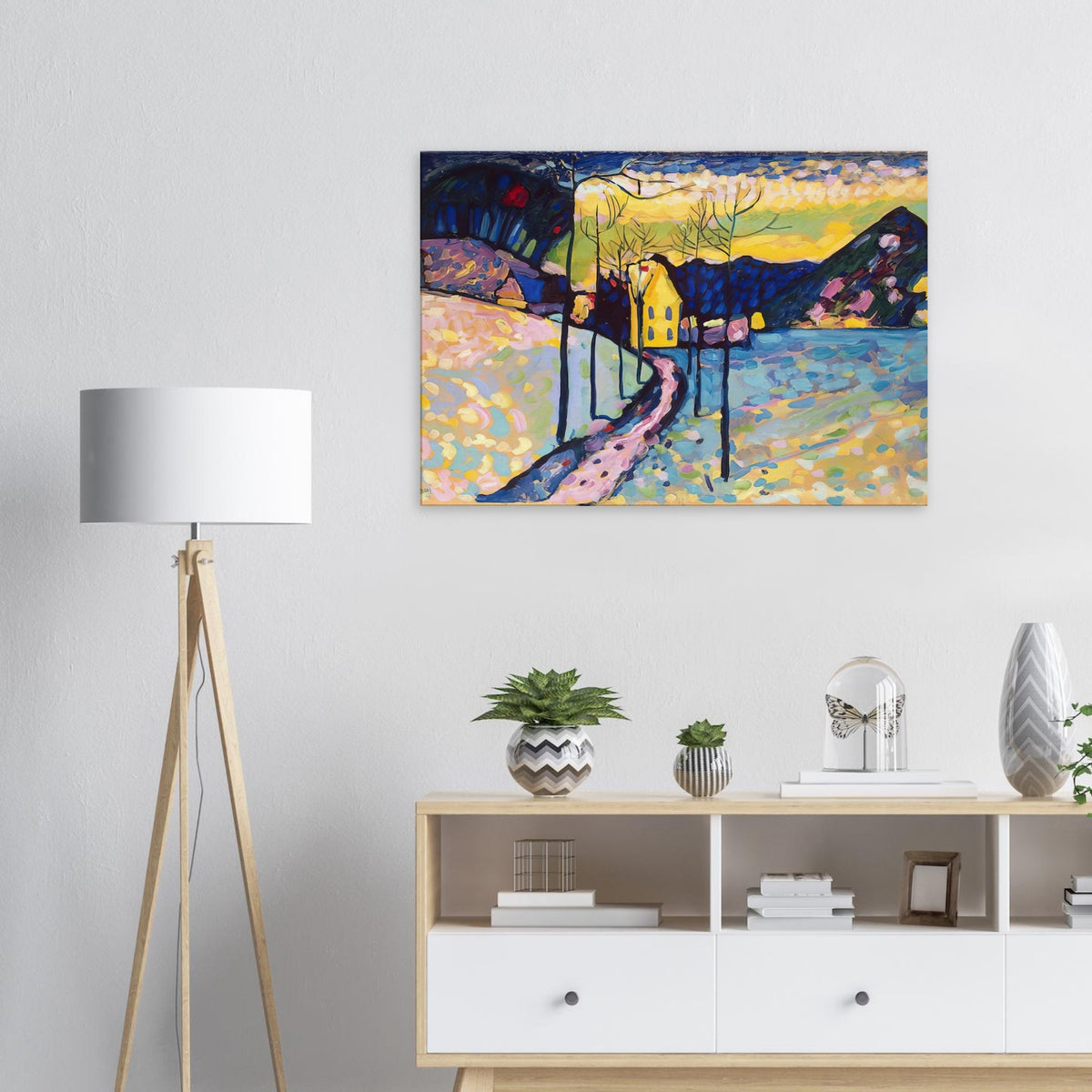 WINTER LANDSCAPE 1909 Canvas | Wassily Kandinsky Canvas | Wassily Kandinsky Shop